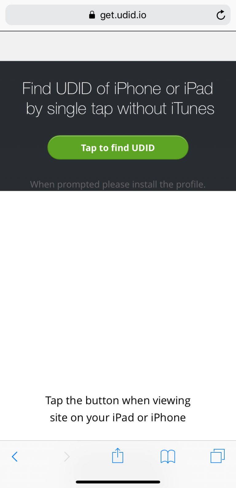 How to Find UDID of iPhone or iPad without Mac or PC - 1J2